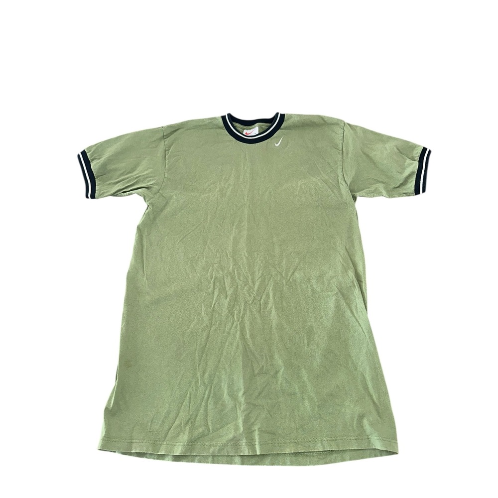 Nike Vintage Green Swoosh Logo T-Shirt Medium Men's